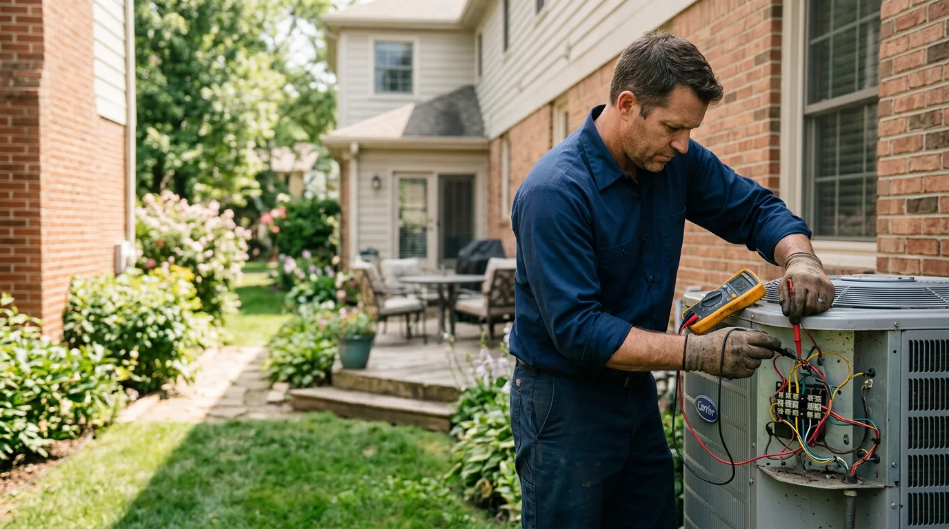 HVAC technician working near Sandy Spring, MD